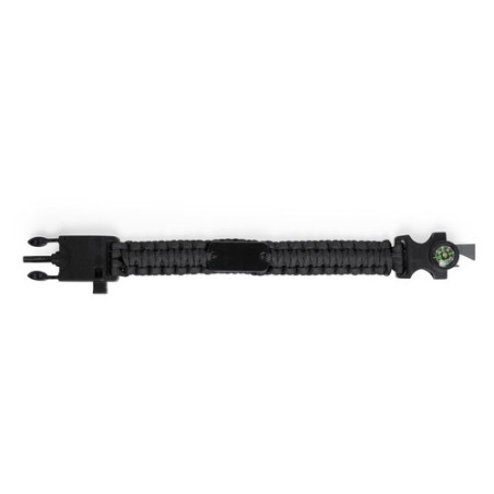 Bracelet multifonction personnalisé idéal pour vos aventures - Kupra Matières : nylon Couleurs : noir
