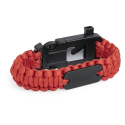 Bracelet multifonction personnalisé idéal pour vos aventures - Kupra Matières : nylon Couleurs : rouge marquage laser ultra préc