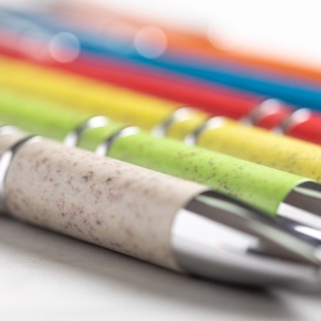 Stylo Éco-responsable Personnalisé de Cadeau d'Entreprise Nukot Matières : ABS Couleurs : bleu objet publicitaire robuste