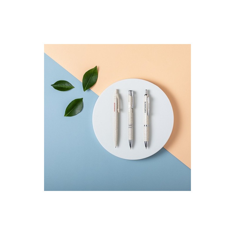 Stylo Éco-responsable Personnalisé de Cadeau d'Entreprise Nukot Matières : ABS Couleurs : bleu goodies publicitaire événementiel