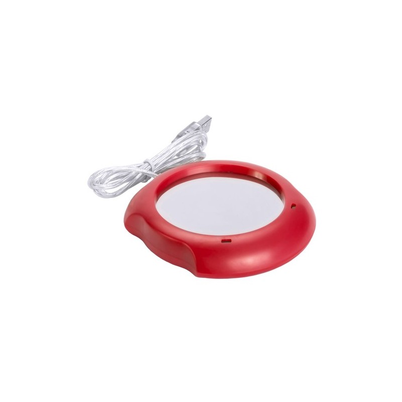 Chauffe-tasses USB personnalisé - Gardez votre boisson chaude pas cher Couleurs : fuchsia objet promotionnel éco-responsable