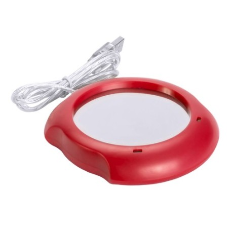 Chauffe-tasses USB personnalisé - Gardez votre boisson chaude pas cher Couleurs : fuchsia objet promotionnel éco-responsable