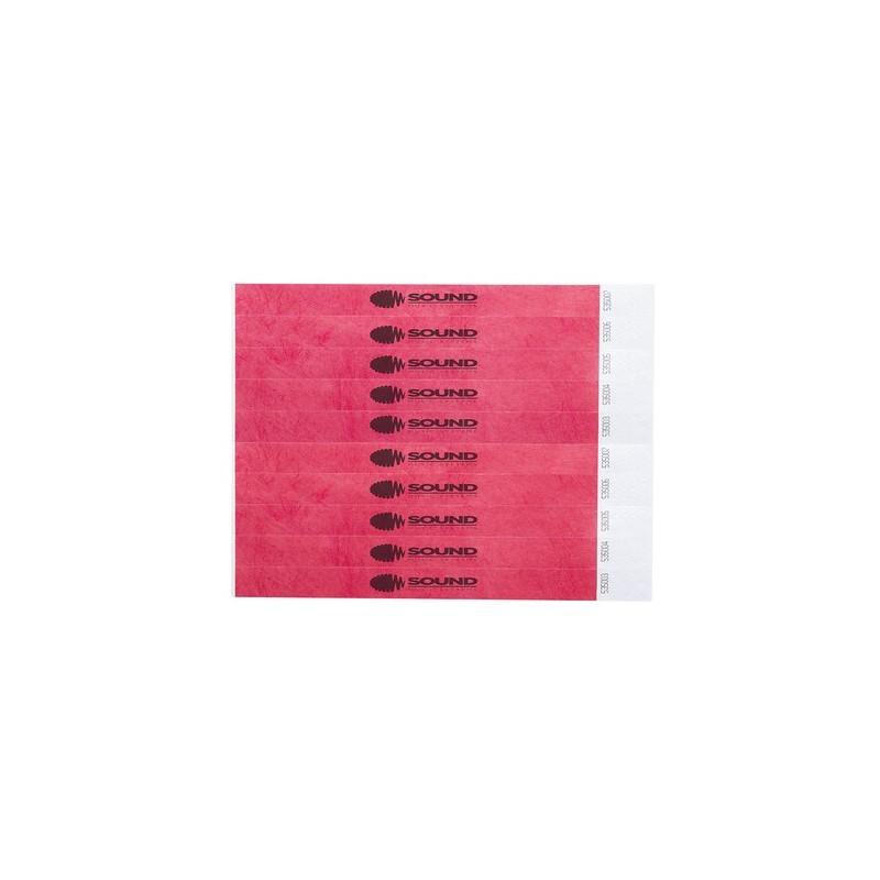 Bracelet Événementiel Personnalisé Objet Publicitaire Ankaran Matières : tyvek Couleurs : rose personnalisation rapide en France