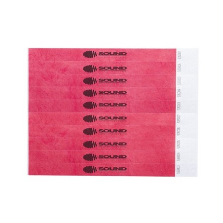 Bracelet Événementiel Personnalisé Objet Publicitaire Ankaran Matières : tyvek Couleurs : rose personnalisation rapide en France