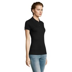 Polo polycoton personnalisé pour femme - PRIME Matières : PET Taille textile : XXL Couleurs : noir goodies publicitaire événemen