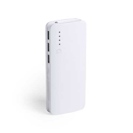 Power Bank Personnalisée 10000 mAh Kaprin pas cher Couleurs : blanc marquage laser ultra précis