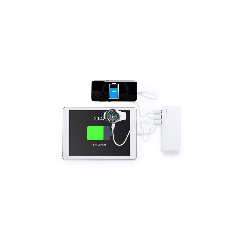 Power Bank Personnalisée 10000 mAh Kaprin pas cher Couleurs : gris marquage laser ultra précis