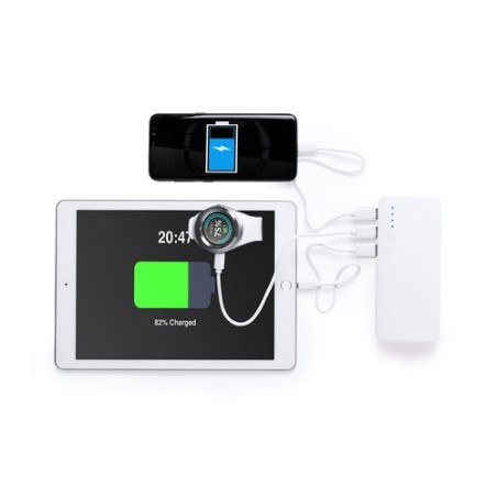 Power Bank Personnalisée 10000 mAh Kaprin pas cher Couleurs : gris marquage laser ultra précis