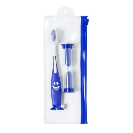 Set Pratique Éco-responsable avec Brosse à Dents et Sablier - Fident Couleurs : bleu