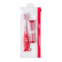 Set Pratique Éco-responsable avec Brosse à Dents et Sablier - Fident Couleurs : bleu 2