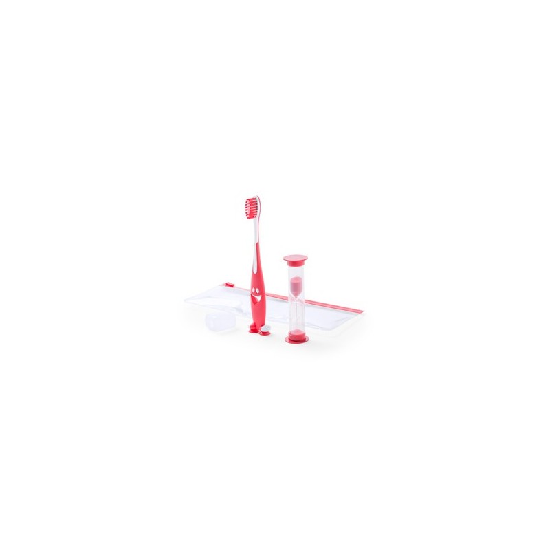 Set Pratique Éco-responsable avec Brosse à Dents et Sablier - Fident Couleurs : bleu cadeau collaborateur premium