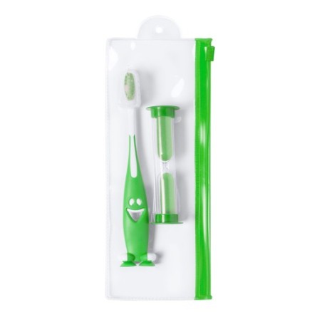 Set Pratique Éco-responsable avec Brosse à Dents et Sablier - Fident Couleurs : bleu cadeau client original