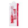 Set Pratique Éco-responsable avec Brosse à Dents et Sablier - Fident Couleurs : rouge goodies publicitaire événementiel