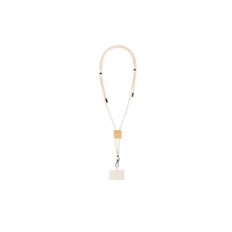 Lanyard Éco-responsable Personnalisé pas cher - Support Reuter Matières : bambou