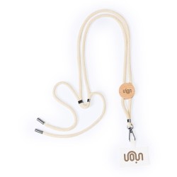 Lanyard Éco-responsable Personnalisé pas cher - Support Reuter Matières : bambou marquage laser ultra précis