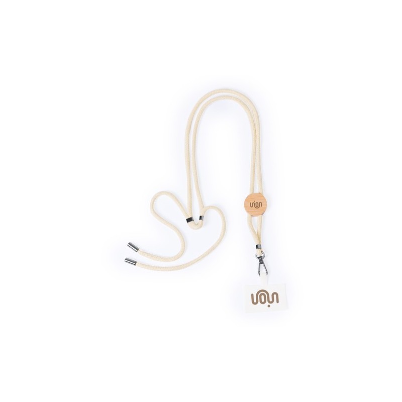 Lanyard Éco-responsable Personnalisé pas cher - Support Reuter Matières : bambou marquage laser ultra précis