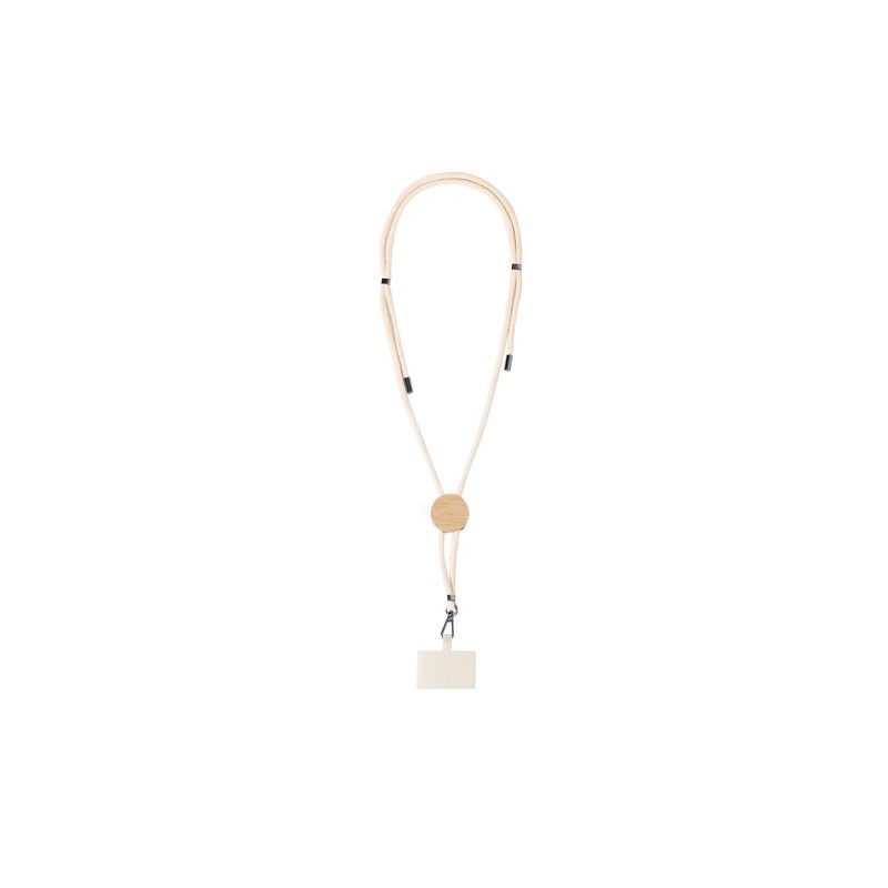Lanyard Éco-responsable Personnalisé pas cher - Support Reuter Matières : bambou accessoire événementiel unique