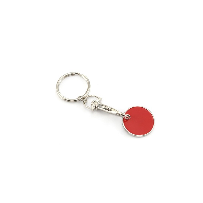 Porte-Clés Monnaie Personnalisé Idéal pour Offrir - Euromarket Matières : métal Couleurs : bleu marquage couleur éclatante