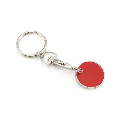 Porte-Clés Monnaie Personnalisé Idéal pour Offrir - Euromarket Matières : métal Couleurs : bleu marquage couleur éclatante