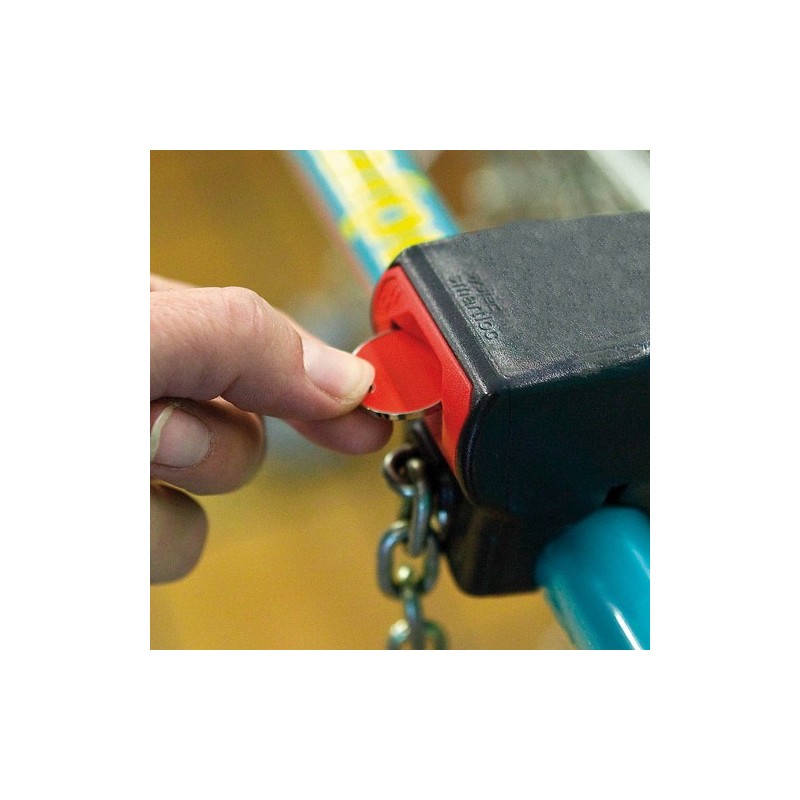 Porte-Clés Monnaie Personnalisé Idéal pour Offrir - Euromarket Matières : métal Couleurs : bleu objet promotionnel éco-responsab