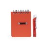Carnet Mini Publicitaire Personnalisé Duxo Matières : polypropylène (PP) Couleurs : rouge impression logo haute qualité