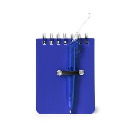 Carnet Mini Publicitaire Personnalisé Duxo Matières : polypropylène (PP) Couleurs : bleu goodies publicitaire événementiel