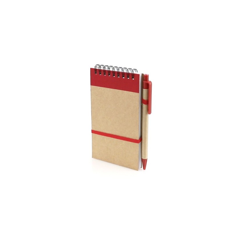 Bloc Notes Éco-responsable Personnalisé - Ecocard Matières : carton recyclé Couleurs : vert personnalisation sur mesure