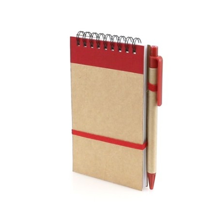 Bloc Notes Éco-responsable Personnalisé - Ecocard Matières : carton recyclé Couleurs : vert personnalisation sur mesure
