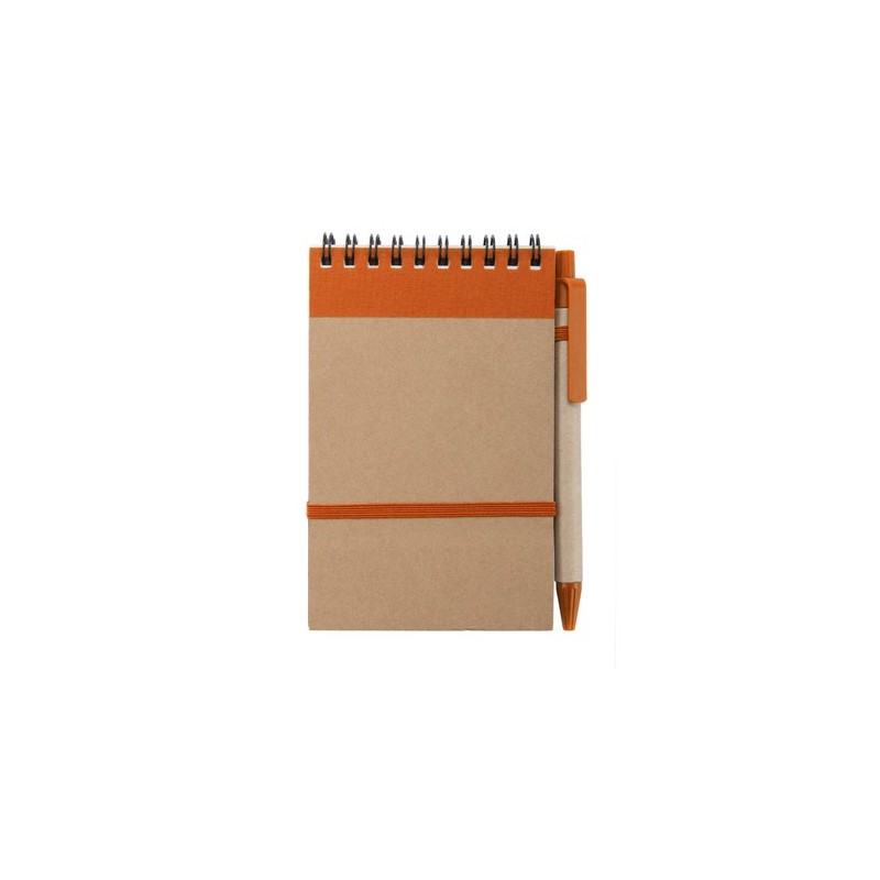 Bloc Notes Éco-responsable Personnalisé - Ecocard Matières : carton recyclé Couleurs : vert cadeau entreprise pas cher