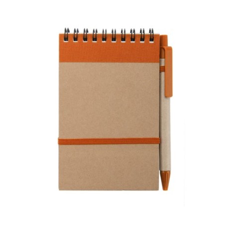 Bloc Notes Éco-responsable Personnalisé - Ecocard Matières : carton recyclé Couleurs : vert cadeau entreprise pas cher