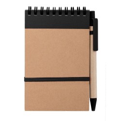Bloc Notes Éco-responsable Personnalisé - Ecocard Matières : carton recyclé Couleurs : vert 2