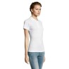 Polo polycoton personnalisé pour femme - PRIME Matières : PET Taille textile : M Couleurs : blanc goodies publicitaire durable