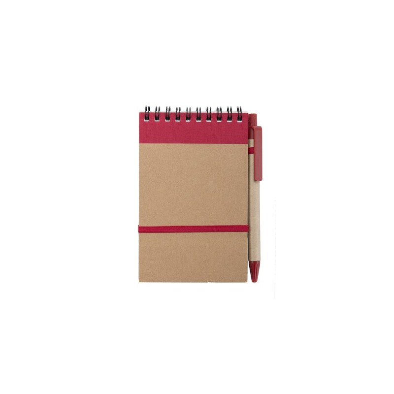 Bloc Notes Éco-responsable Personnalisé - Ecocard Matières : carton recyclé Couleurs : noir objet promotionnel éco-responsable