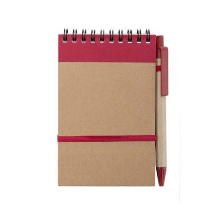 Bloc Notes Éco-responsable Personnalisé - Ecocard Matières : carton recyclé Couleurs : noir objet promotionnel éco-responsable