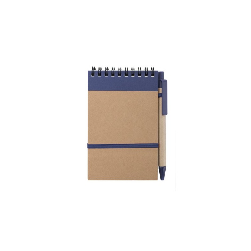 Bloc Notes Éco-responsable Personnalisé - Ecocard Matières : carton recyclé Couleurs : noir objet promo petit budget