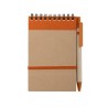 Bloc Notes Éco-responsable Personnalisé - Ecocard Matières : carton recyclé Couleurs : bleu marquage laser ultra précis