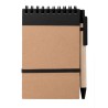 Bloc Notes Éco-responsable Personnalisé - Ecocard Matières : carton recyclé Couleurs : bleu cadeau entreprise pas cher