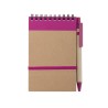 Bloc Notes Éco-responsable Personnalisé - Ecocard Matières : carton recyclé Couleurs : rouge goodies personnalisé en stock