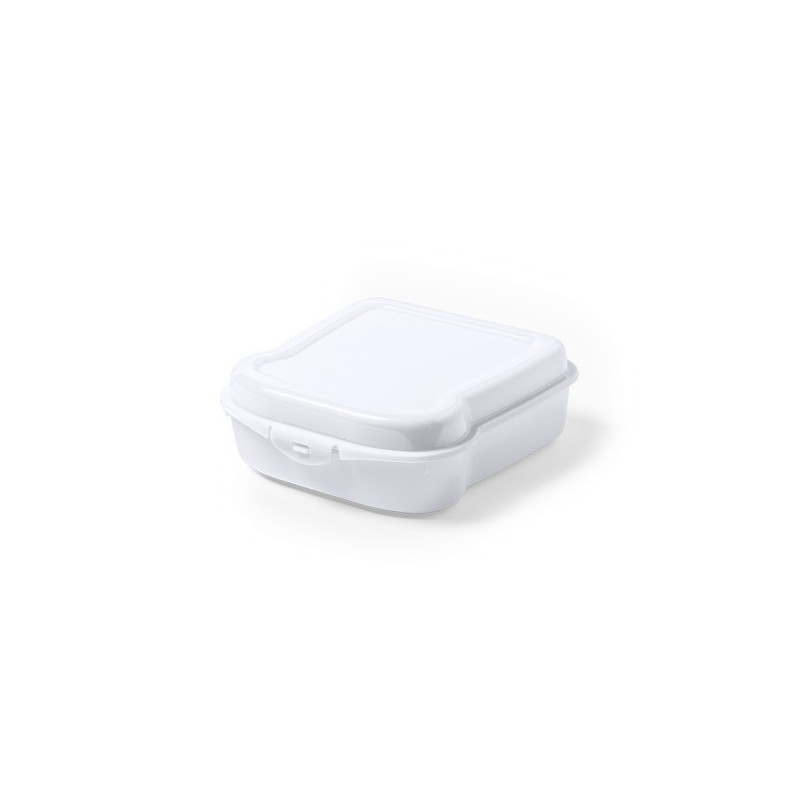 Gamelle Sandwich Éco-responsable Pratique Personnalisée - Noix Matières : polypropylène (PP) Couleurs : blanc goodies entreprise
