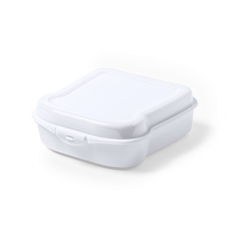 Gamelle Sandwich Éco-responsable Pratique Personnalisée - Noix Matières : polypropylène (PP) Couleurs : blanc goodies entreprise