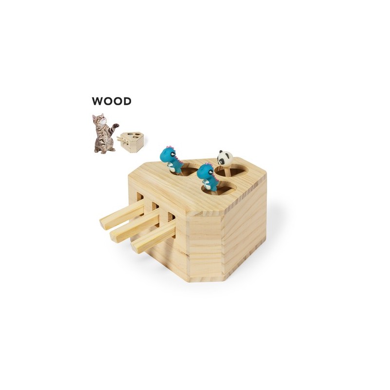 Jeu Éco-responsable et Amusant pour Animaux de Compagnie - Kesel Matières : bois