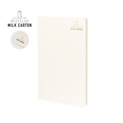 Cahier Éco-responsable Personnalisé en Carton Recyclé Agnila pas cher Matières : carton de lait recyclé