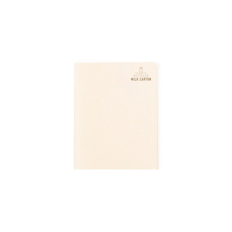Cahier Éco-responsable Personnalisé en Carton Recyclé Agnila pas cher Matières : carton de lait recyclé personnalisable avec vot