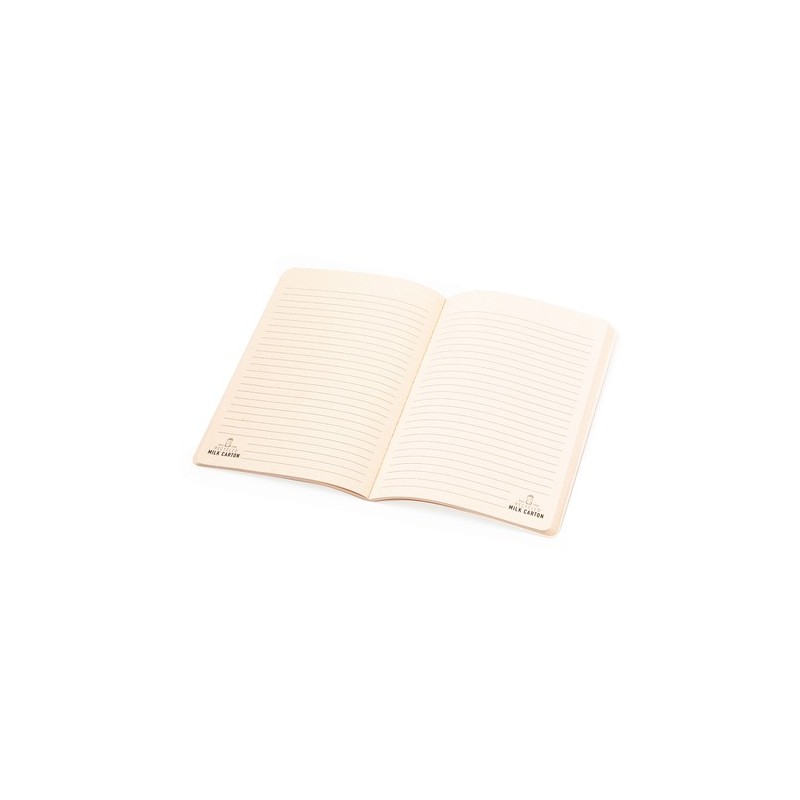 Cahier Éco-responsable Personnalisé en Carton Recyclé Agnila pas cher Matières : carton de lait recyclé cadeau entreprise pas ch