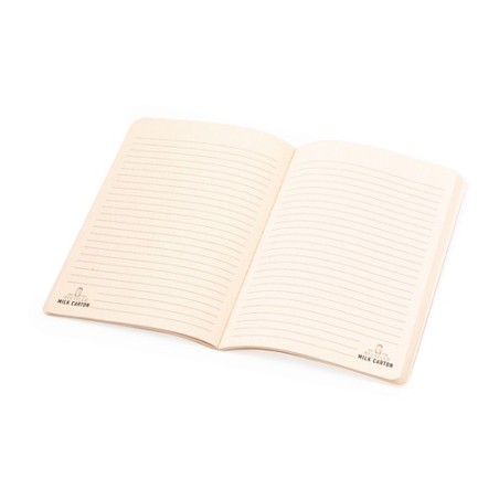 Cahier Éco-responsable Personnalisé en Carton Recyclé Agnila pas cher Matières : carton de lait recyclé cadeau entreprise pas ch