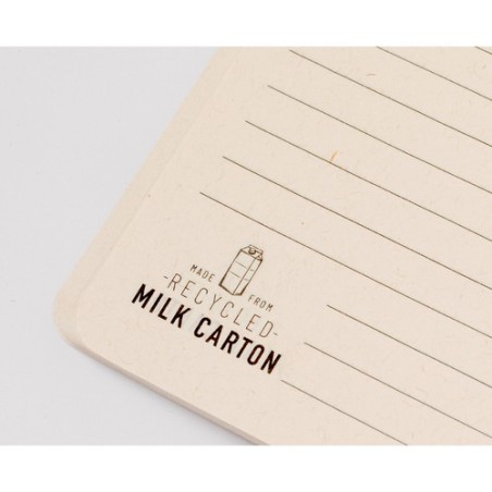 Cahier Éco-responsable Personnalisé en Carton Recyclé Agnila pas cher Matières : carton de lait recyclé goodies publicitaire évé