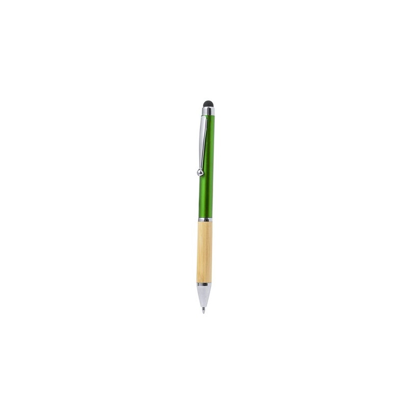 Stylet Bille Multifonction Élégant Personnalisé Zadron Matières : bambou Couleurs : bleu cadeau entreprise pas cher