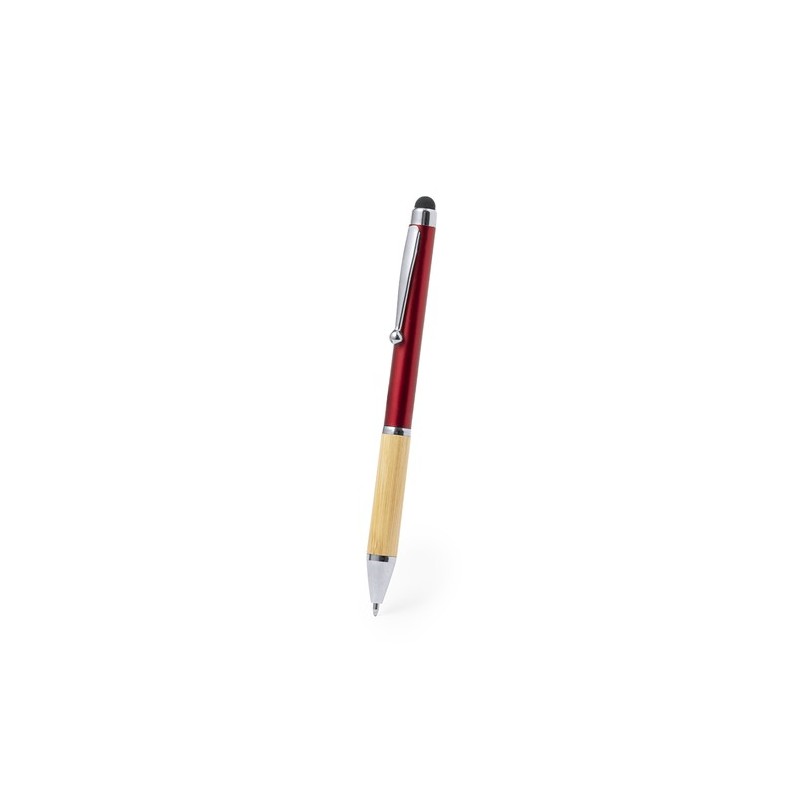 Stylet Bille Multifonction Élégant Personnalisé Zadron Matières : bambou Couleurs : blanc goodies publicitaire événementiel