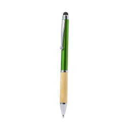 Stylet Bille Multifonction Élégant Personnalisé Zadron Matières : bambou Couleurs : bleu objet promo petit budget