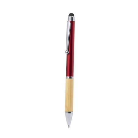 Stylet Bille Multifonction Élégant Personnalisé Zadron Matières : bambou Couleurs : bleu impression haute définition